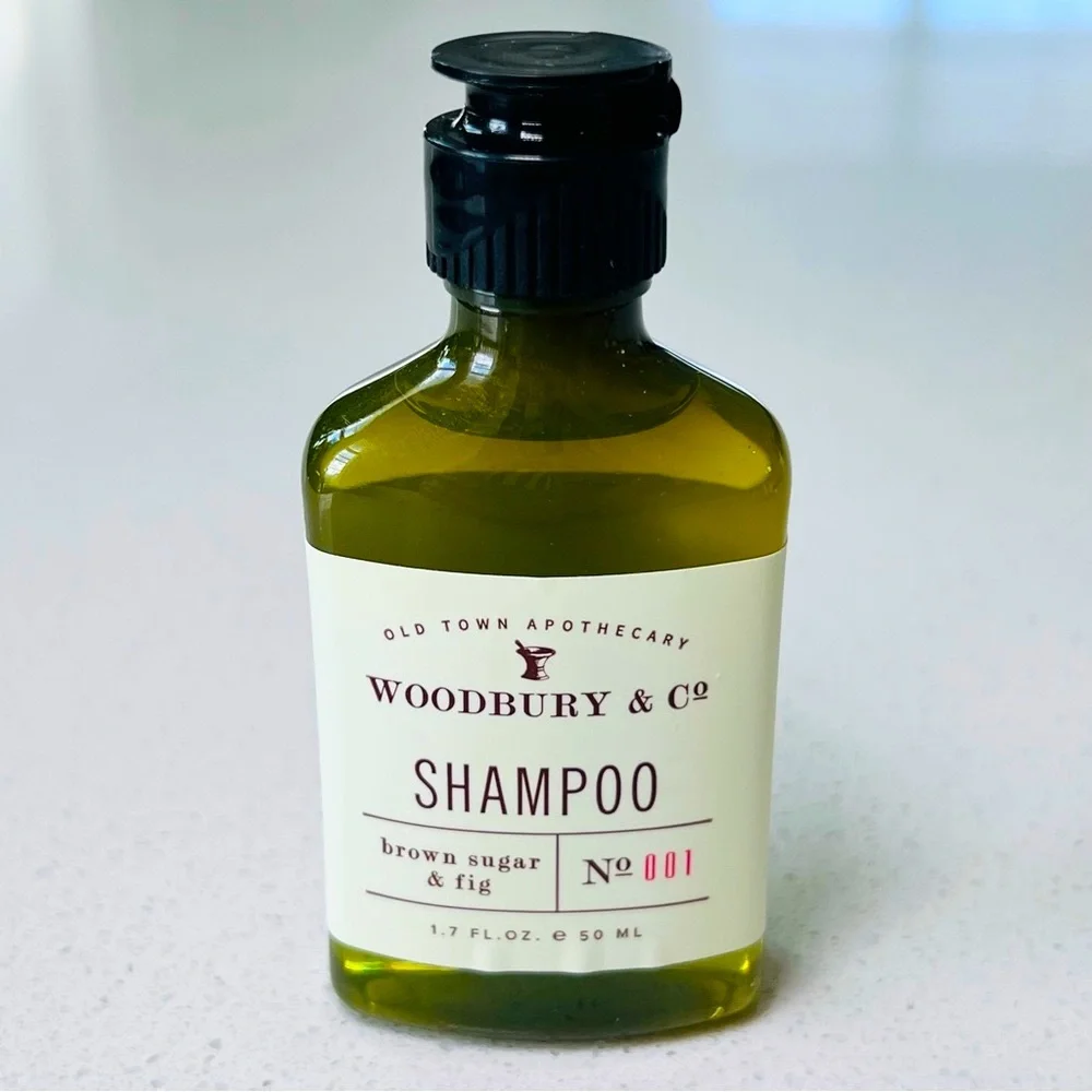 WOODBURY & CO Brown Sugar Fig Travel Bath Set Shampoo Body Wash Conditioner NWT